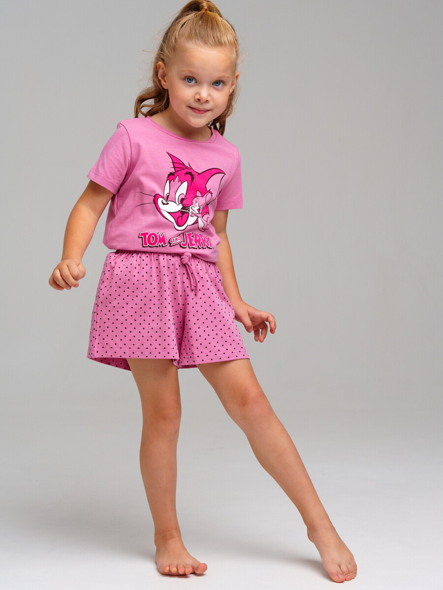 Комплект трикотажный фуфайка футболка шорты